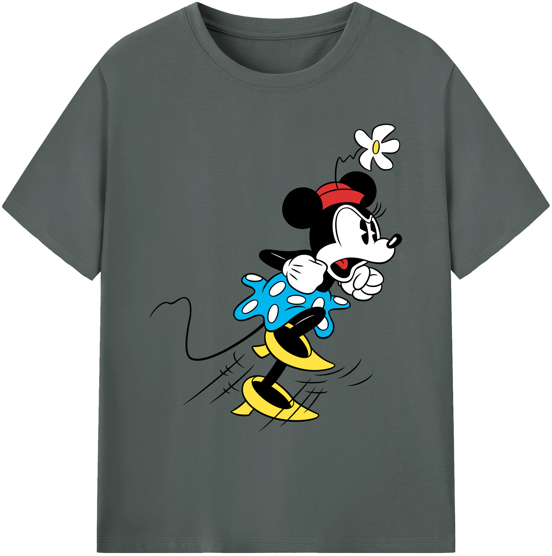 ミッキーマウス Mickey Mouse 綿100％ メンズ半袖Tシャツ｜肌触りやわらか＆通気性